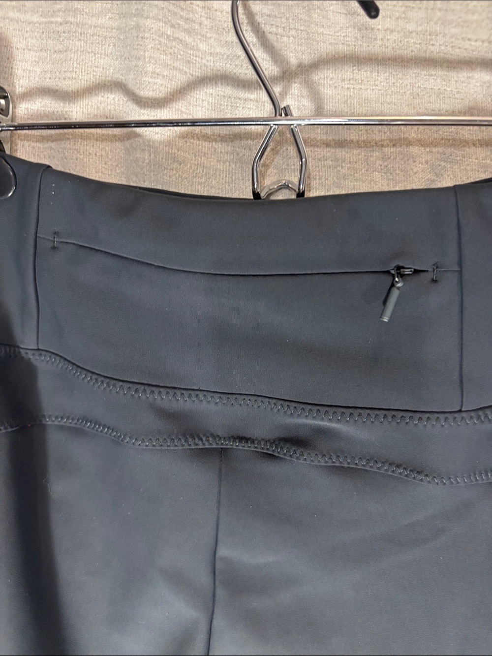 Athleta Dark Charcoal High-Waist Zip Pocket Leggings Stellar Tight - Picture 6 of 7